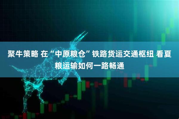 聚牛策略 在“中原粮仓”铁路货运交通枢纽 看夏粮运输如何一路畅通